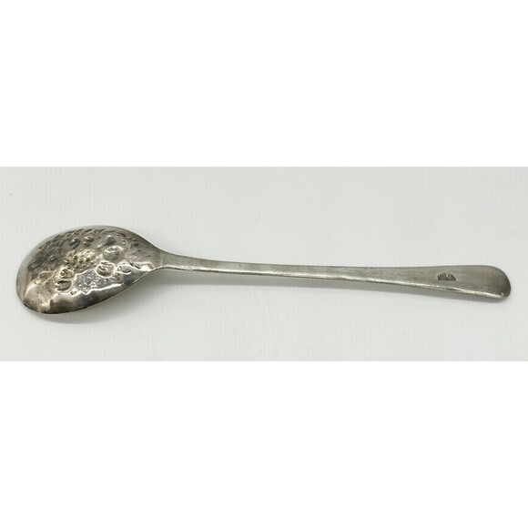 Silver Serving Spoon EPS A1 Silverplate, Sheffield England, Kings fruit design - Picture 3 of 7